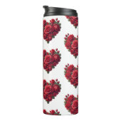 Hart van Rozen - Romantische Bloemenkunst Thermosbeker (Geroteerd rechts)