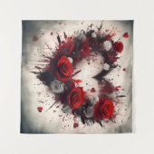 Hart van Rozen Wandkleed (Voorkant (horizontaal))