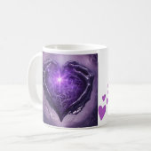 Hart van schaduwen koffiemok (Voorkant links)