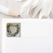 Hart van schelpen etiket (Insitu)