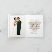 Hart van Schelpen Strand Bruiloft Foto Bedankt (Binnen)