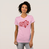 Hart van spiralen, "Crazy Love" T-shirt (Voorkant volledig)