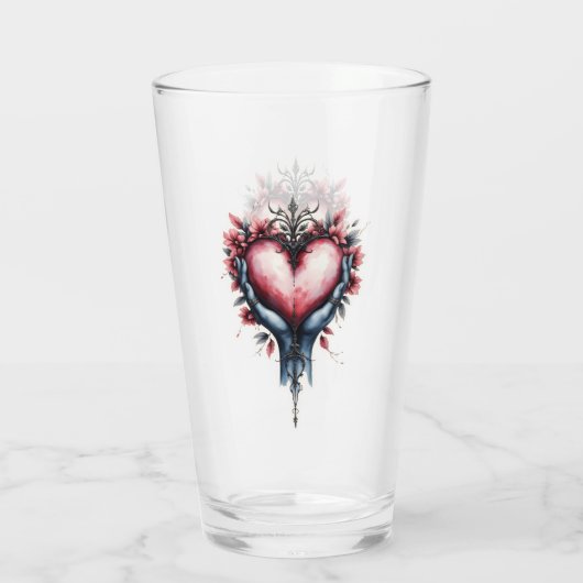 Hart van Stille Magie Glas (Achterkant)