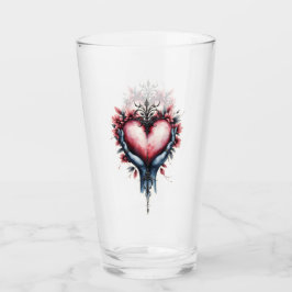 Hart van Stille Magie Glas