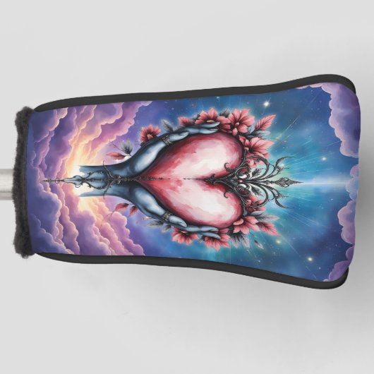 Hart van Stille Magie Golfheadcover (Voorkant)
