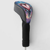 Hart van Stille Magie Golfheadcover (Schuin)