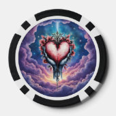 Hart van Stille Magie Poker Chips (Achterkant)