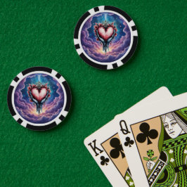 Hart van Stille Magie Poker Chips