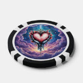 Hart van Stille Magie Poker Chips (Enkel)