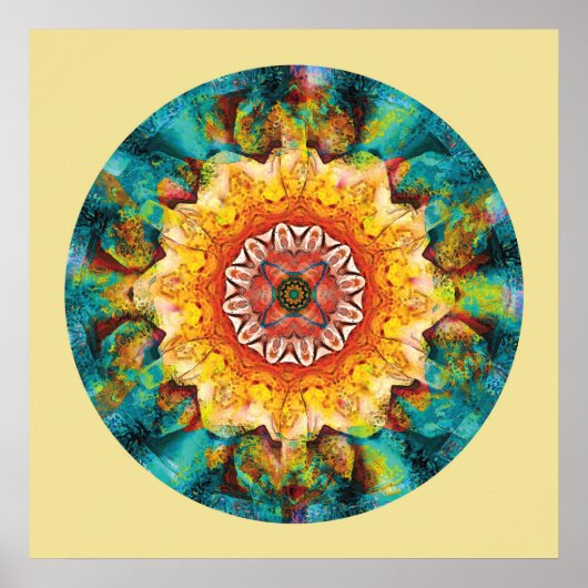 Hart van Surrender Mandala 4 Poster (Voorkant)