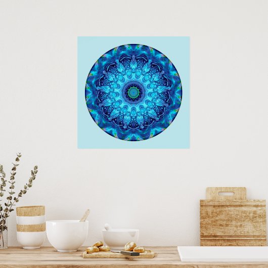 Hart van Surrender Mandala 5 Poster (Keuken)