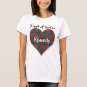 Hart van Tartan Clan Kidd Pset T-shirt (Voorkant)
