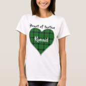Hart van Tartan Clan Kincaid Pset T-shirt (Voorkant)