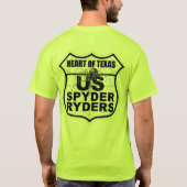 Hart van Texas Chapter - Logo 2-zijdige Trans T-shirt (Achterkant)