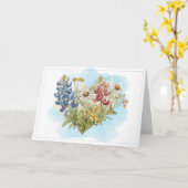 Hart van Texas Wildflower Kaart (Gele Bloem)