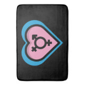 Hart van Trans Pride Badmat (Voorkant Verticaal)