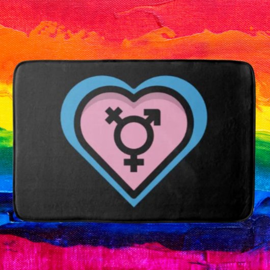 Hart van Trans Pride Badmat