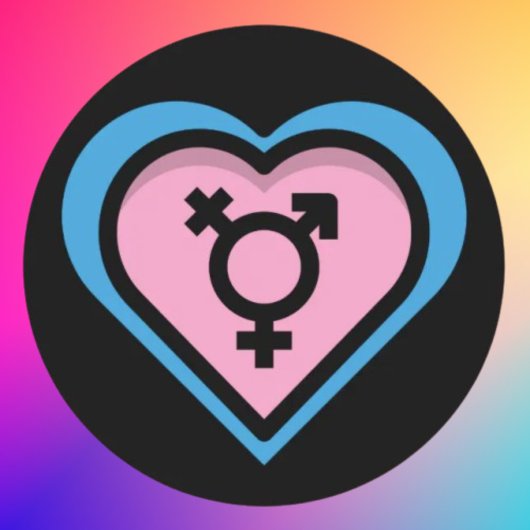Hart van Trans Pride Papieren Onderzetter
