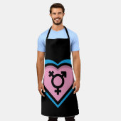 Hart van Trans Pride Schort (Gedragen)