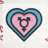 Hart van Trans Pride servetten