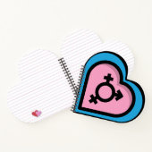 Hart van Trans Pride Spiraal Notebook Notitieboek (Binnen)