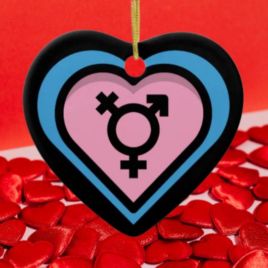 Hart van Trans Pride-versiering Keramisch Ornament