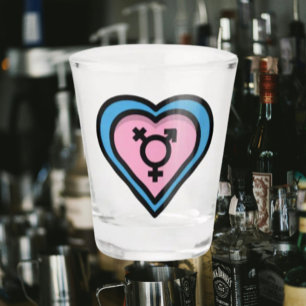 Hart van Trans Trots Shotglas Shot Glas