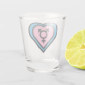 Hart van Trans Trots Shotglas Shot Glas (Achterkant)