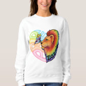 Hart van trots: Zazzle Leeuw / Vlinderfeest Trui (Voorkant)