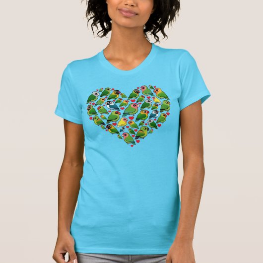 Hart van vedervogels t-shirt (Voorkant)