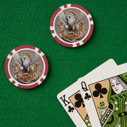 "Hart van veerkracht" Poker Chips (Pokertafel (Dubbel))
