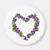 Hart van Violets Magneet (Voorkant)