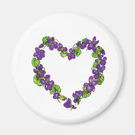 Hart van Violets Magneet