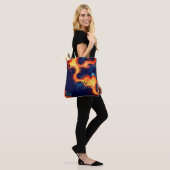 Hart van Vlammen Vuur & Hemel Tote Bag (Op model)