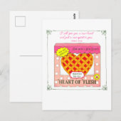 Hart van Vlees Bakkerij Valentijnsdag Briefkaart (Voorkant / Achterkant)