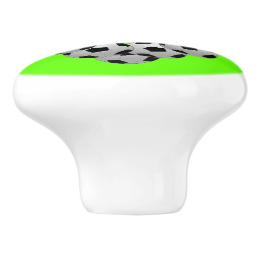 Hart van Voetbal Voetbal Football Keramische Knop (Zijkant)