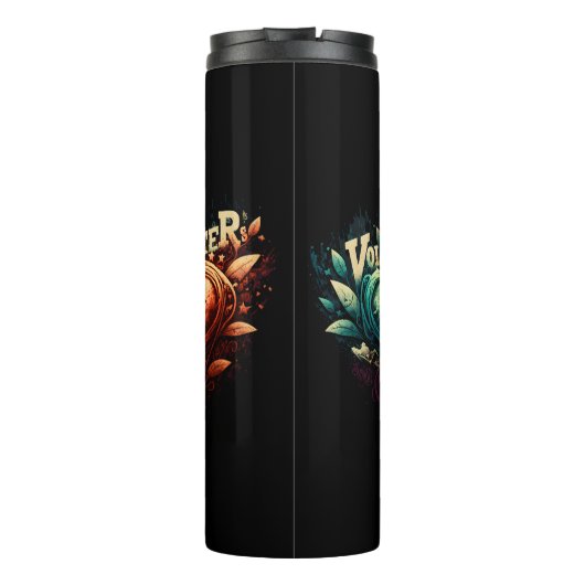 Hart van vrijwilliger thermosbeker (Achterkant)