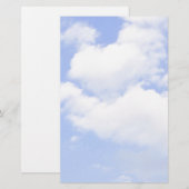 Hart van wolken Stationery Briefpapier (Voorkant / Achterkant)