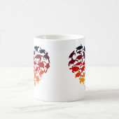 Hart van Zeeen schildpadden, kleurrijk Zee Koffiemok (Center)