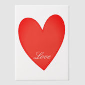 Hart Vellum Uitnodigingen (Voorkant)