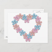 Hart ventilator, horizontaal Briefkaart, breedte Briefkaart (Voorkant / Achterkant)