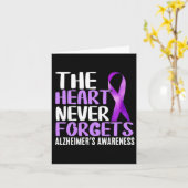 Hart vergeet Alzheimerheimer nooit Kaart (Gele Bloem)