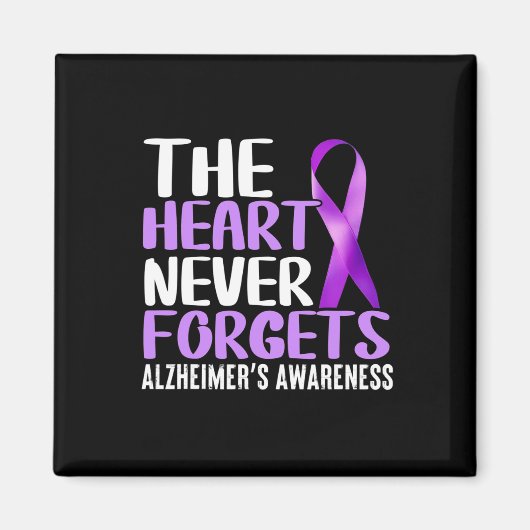 Hart vergeet Alzheimerheimer nooit Magneet (Voorkant)