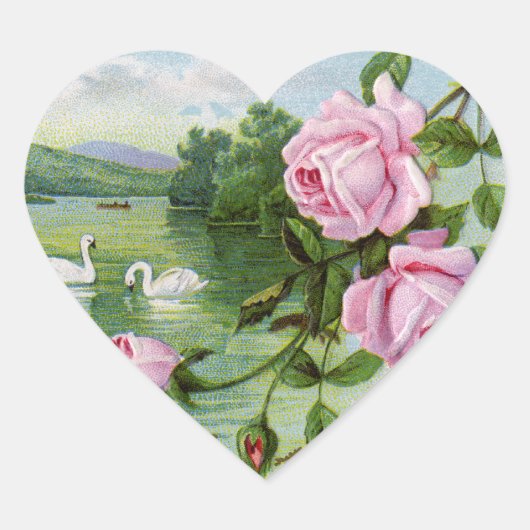 hart Verjaardag Stickers (Voorkant)