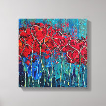 Hart verpakt Canvas Print