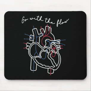 Hart Verpleegkundige Anatomie Cardiologie Menselij Muismat