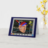 Hart Verpleegkundige Wenskaarten Monitor Ontwerp Kaart (Gele Bloem)