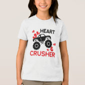 Hart Versplinterende Valentijnsdag Tri-Blend Shirt (Voorkant)