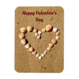 Hart vervaardigd van zeeshells Magnet Magneet