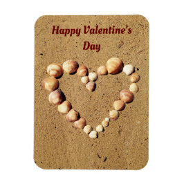 Hart vervaardigd van zeeshells Magnet Magneet